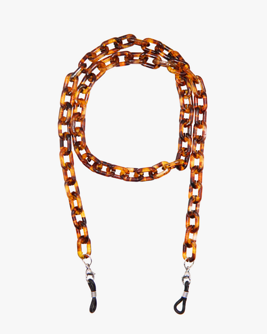 Brillenkette Terrazzo in Silber