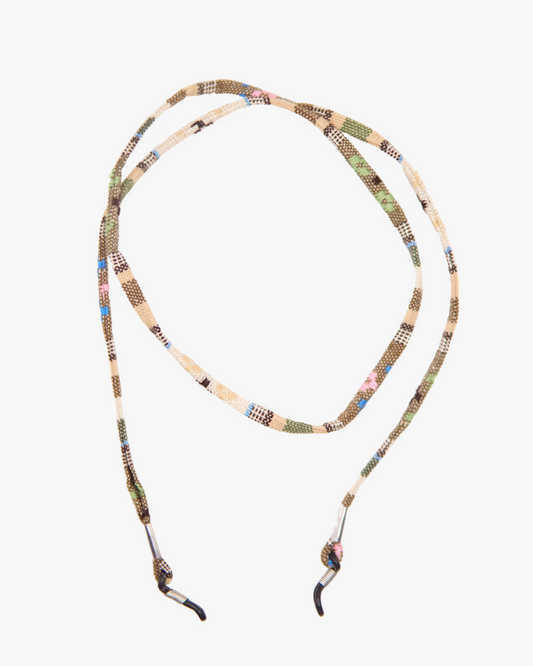 Brillenkette Ethno Desert Bloom in Silber