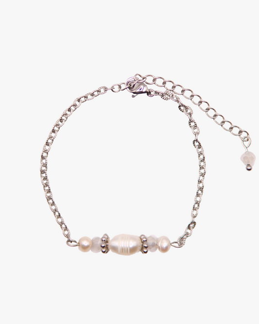 Armband Perlenfokus Silber