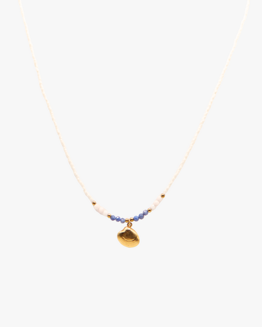 Halskette Blue Coquina