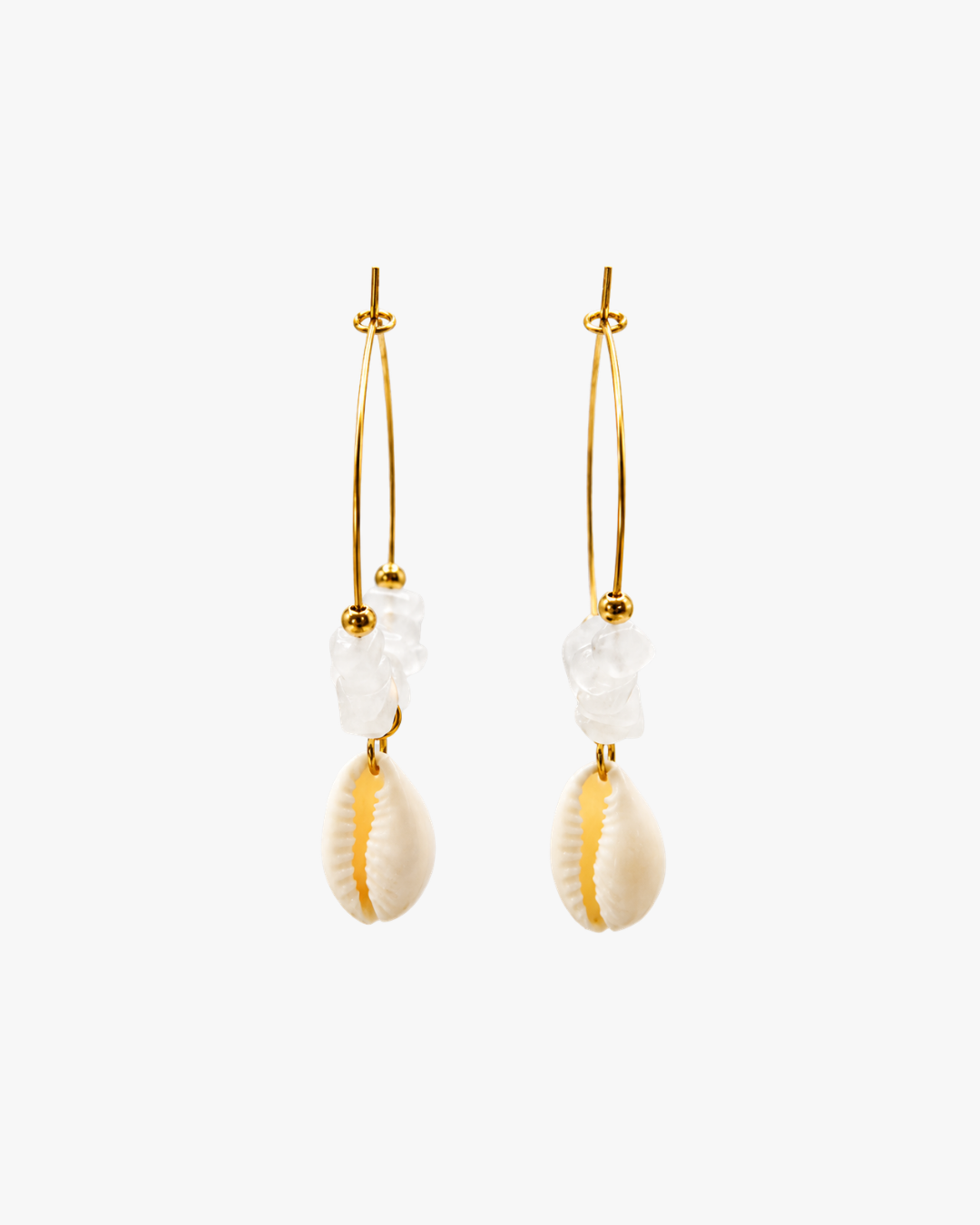 Creolen White Jade Cowrie