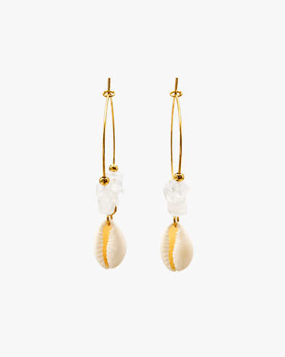 Creolen White Jade Cowrie