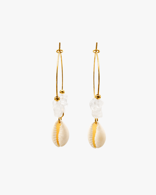 Creolen White Jade Cowrie
